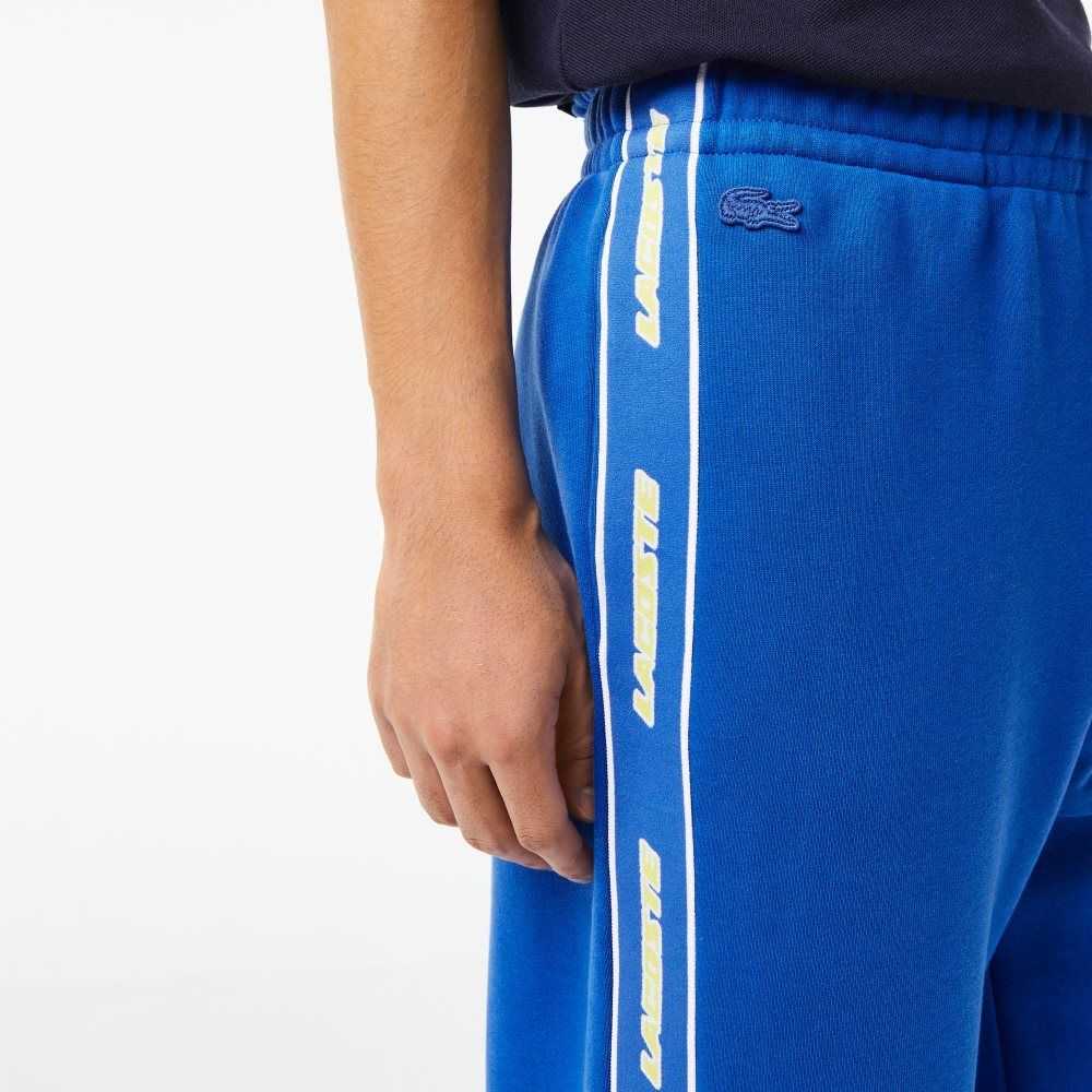 Blue Lacoste Branded Band Trackpants | PKWGDF-378