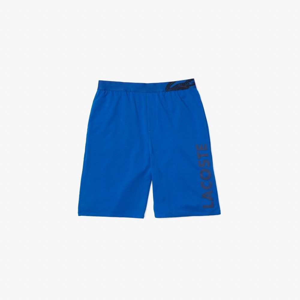 Blue Lacoste Branded Croc Waist Shorts | KUPIVX-739