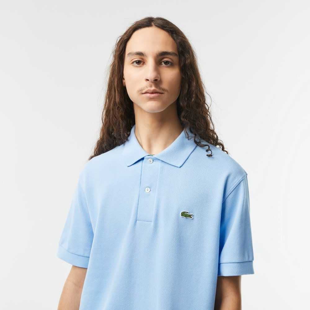 Blue Lacoste Classic Fit Heavy Cotton Pique L.12.21 Polo | XDZVLO-349