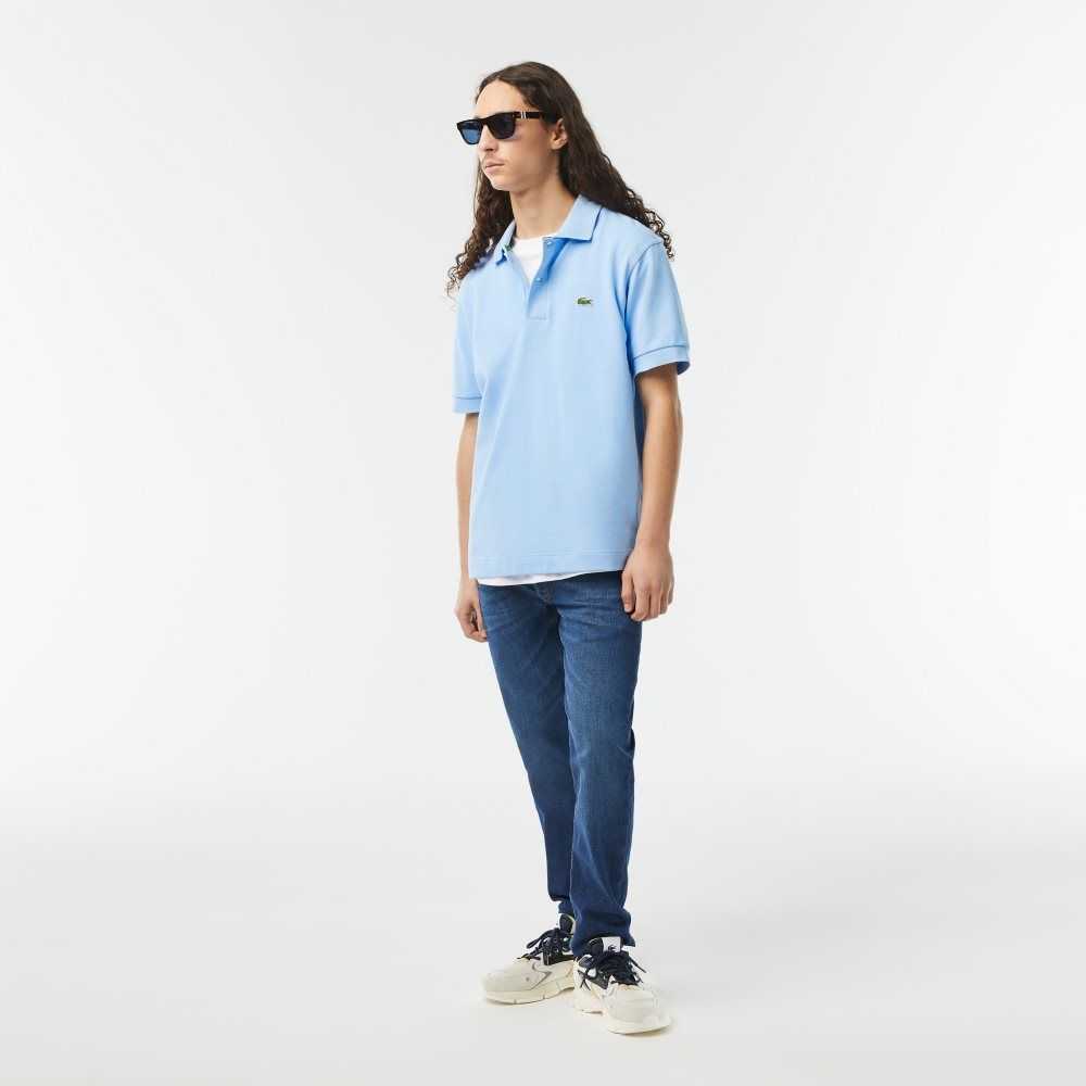 Blue Lacoste Classic Fit Heavy Cotton Pique L.12.21 Polo | XDZVLO-349