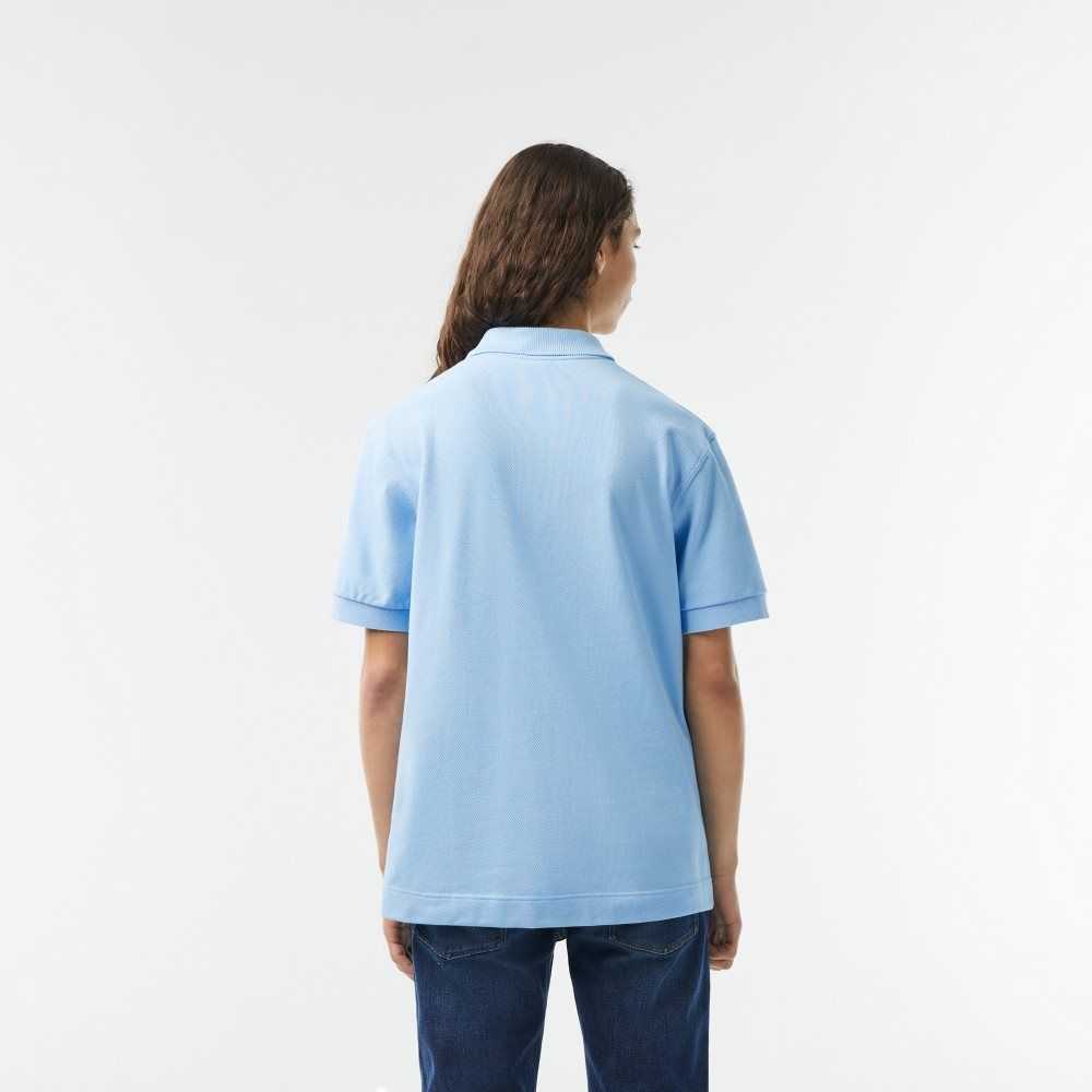 Blue Lacoste Classic Fit Heavy Cotton Pique L.12.21 Polo | XDZVLO-349