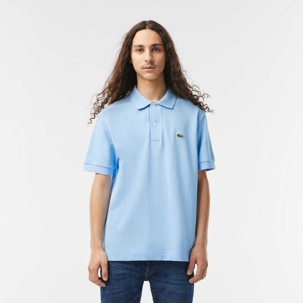 Blue Lacoste Classic Fit Heavy Cotton Pique L.12.21 Polo | XDZVLO-349