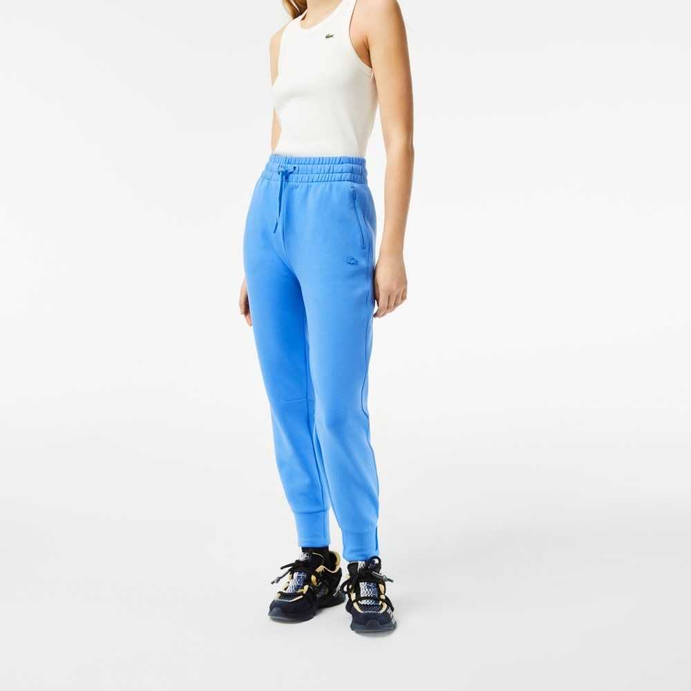 Blue Lacoste Cotton Jersey Trackpants | OPVAKS-726