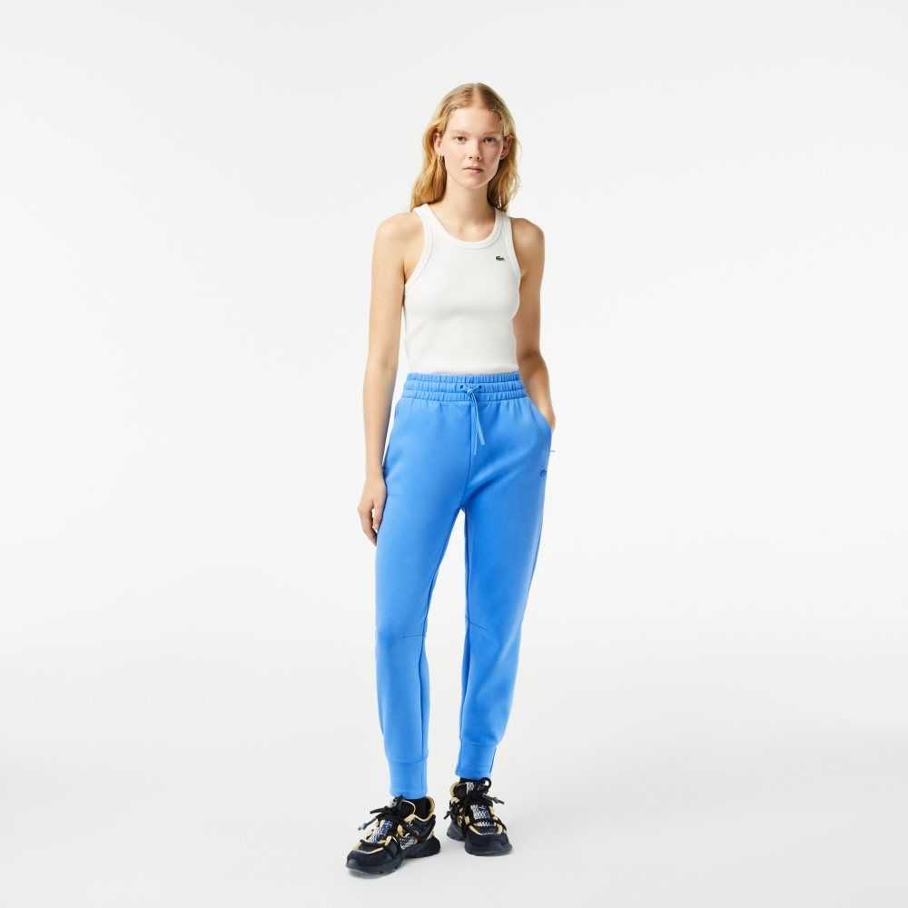 Blue Lacoste Cotton Jersey Trackpants | OPVAKS-726