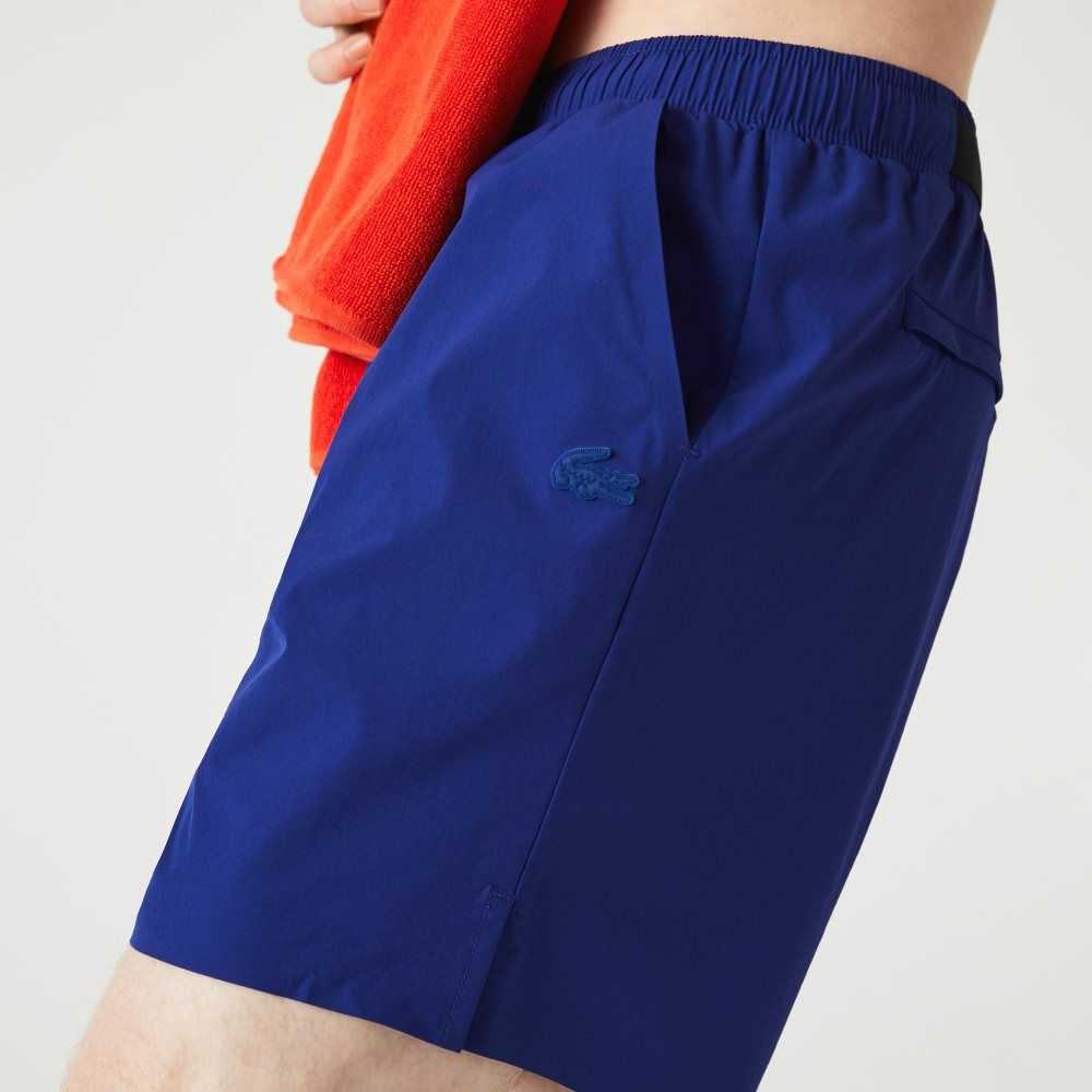 Blue Lacoste Light Swim Trunks | DVRTCX-652