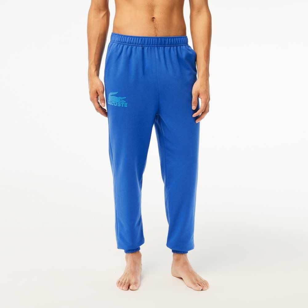 Blue Lacoste Lightweight Lounge Pants | FTAZUC-485