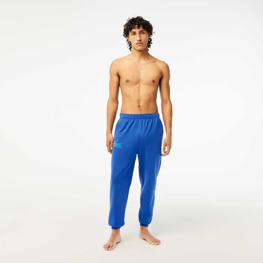 Blue Lacoste Lightweight Lounge Pants | FTAZUC-485