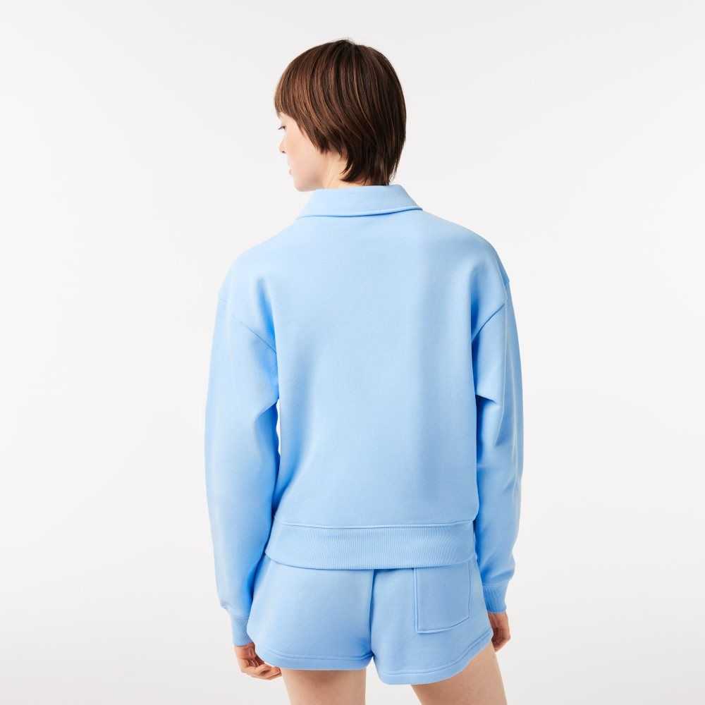 Blue Lacoste Long Sleeve x Sporty & Rich Polo | YAIQVH-026