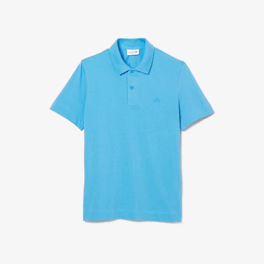 Blue Lacoste Movement Ultra Light Pique Polo | EIQBLO-402