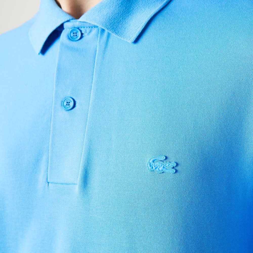 Blue Lacoste Movement Ultra Light Pique Polo | EIQBLO-402