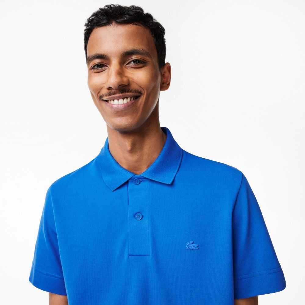 Blue Lacoste Movement Ultra Light Pique Polo | OEKXYG-345