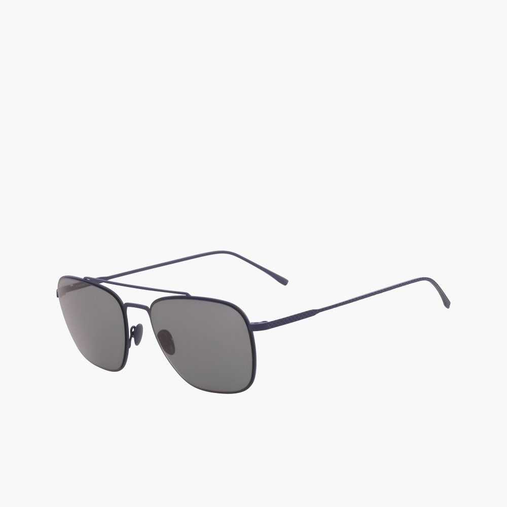 Blue Lacoste Navigator Sunglasses | MNYDKW-075