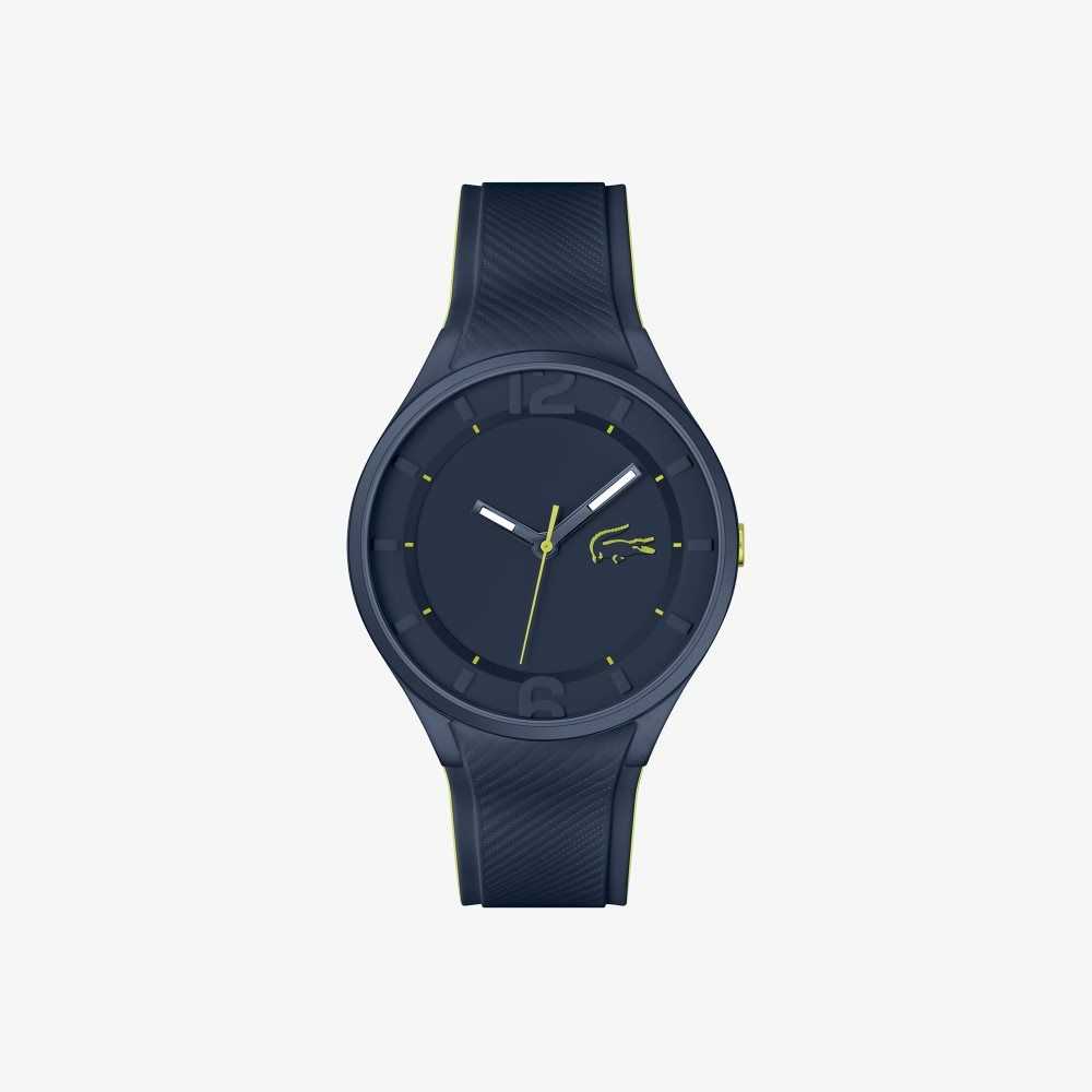 Blue Lacoste Ollie 3 Hands Watch Blue Silicone | CFWMVR-840