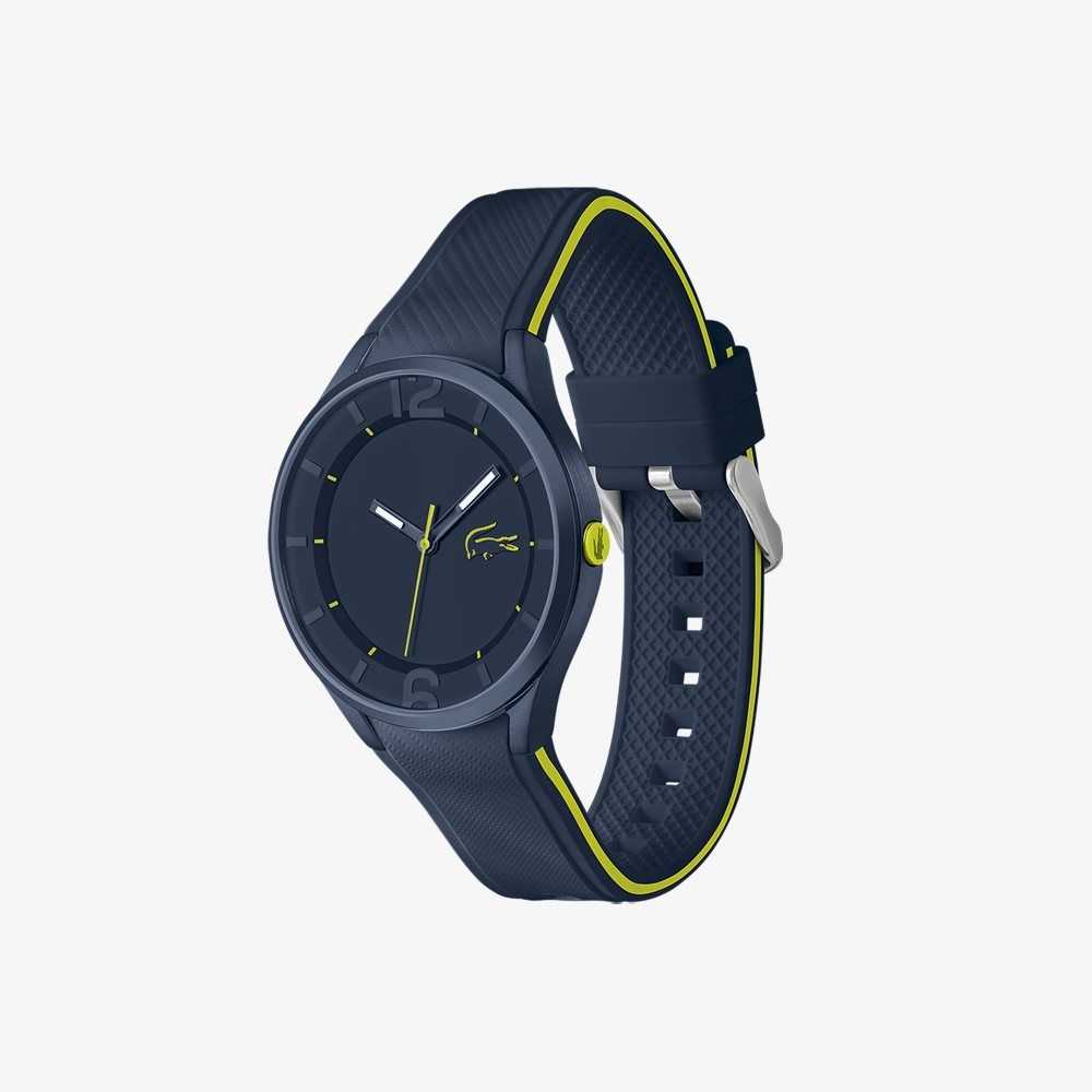 Blue Lacoste Ollie 3 Hands Watch Blue Silicone | CFWMVR-840