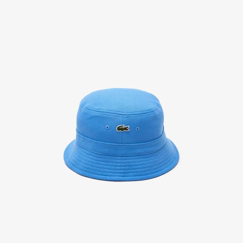 Blue Lacoste Organic Cotton Bucket Hat | BJWKPH-163