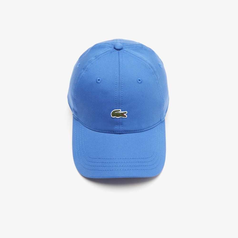 Blue Lacoste Organic Cotton Twill Cap | SBAOUM-481