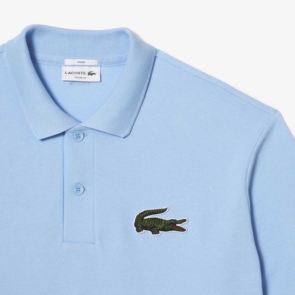 Blue Lacoste Original L.12.12 Loose fit 80's crocodile Polo | BNALGI-093