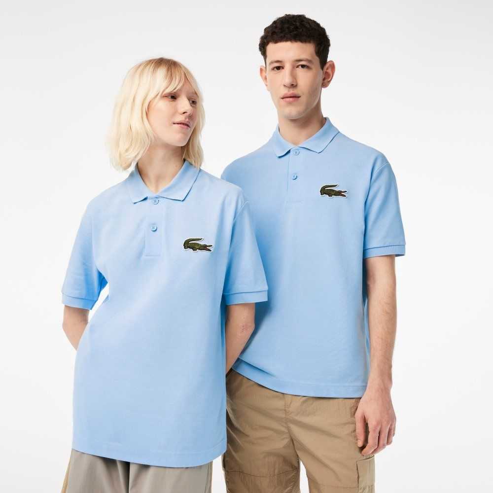 Blue Lacoste Original L.12.12 Loose fit 80\'s crocodile Polo | BNALGI-093