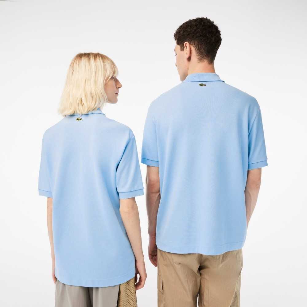 Blue Lacoste Original L.12.12 Loose fit 80's crocodile Polo | GZQRLK-106