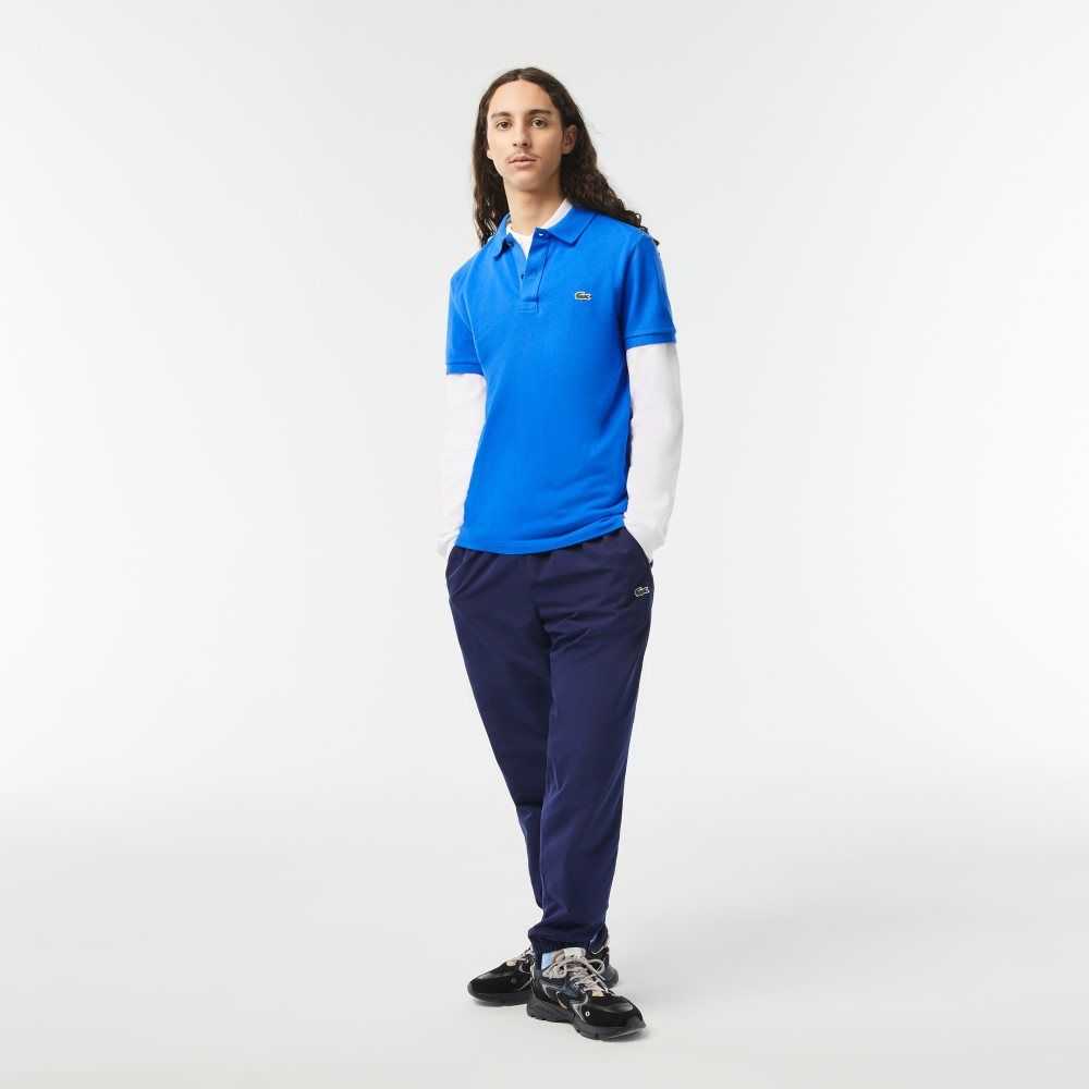 Blue Lacoste Original L.12.12 Slim Fit Petit Pique Cotton Polo | CISEKV-256