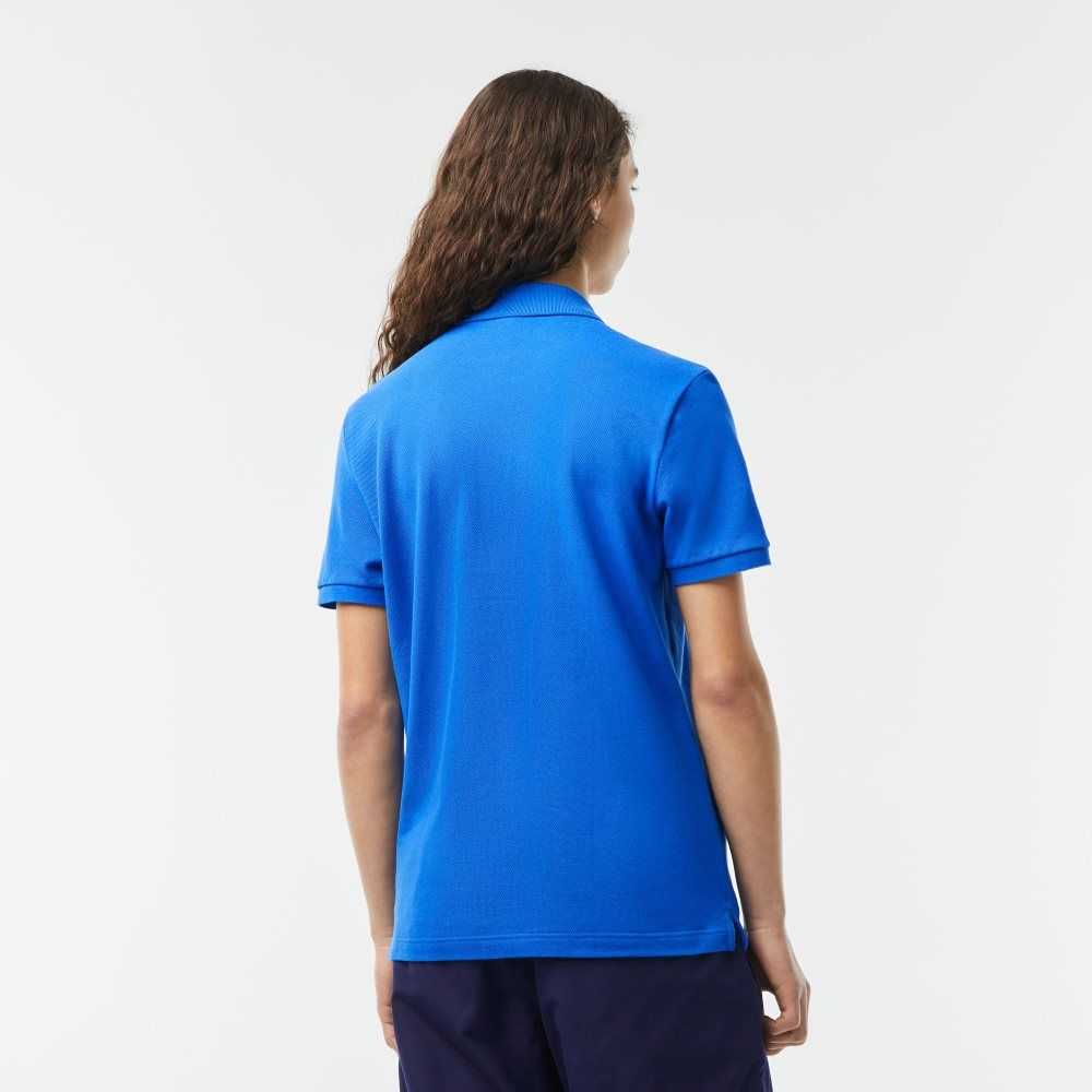 Blue Lacoste Original L.12.12 Slim Fit Petit Pique Cotton Polo | CISEKV-256