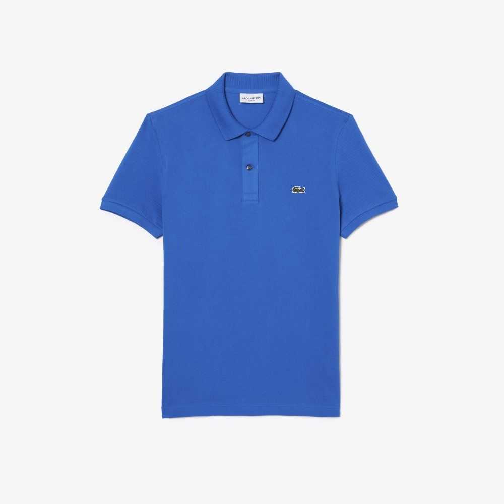 Blue Lacoste Original L.12.12 Slim Fit Petit Pique Cotton Polo | CISEKV-256