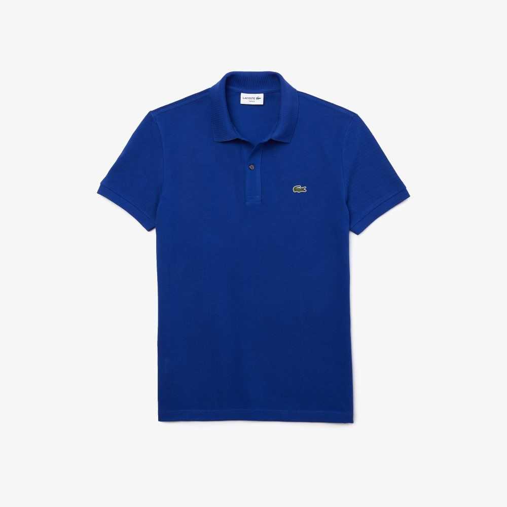 Blue Lacoste Original L.12.12 Slim Fit Petit Pique Cotton Polo | LAQJDW-074