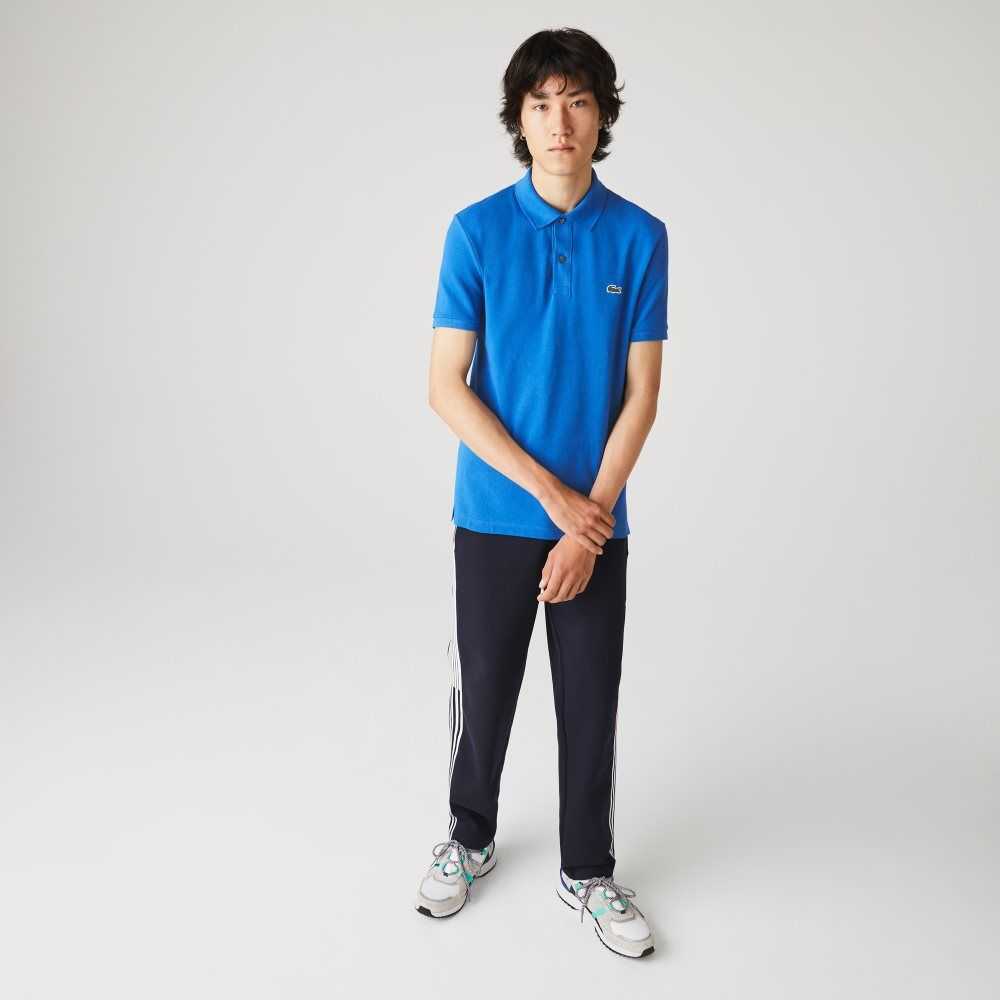 Blue Lacoste Original L.12.12 Slim Fit Petit Pique Cotton Polo | VOJYLZ-179