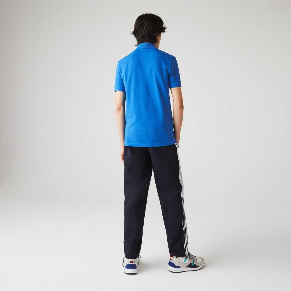 Blue Lacoste Original L.12.12 Slim Fit Petit Pique Cotton Polo | VOJYLZ-179