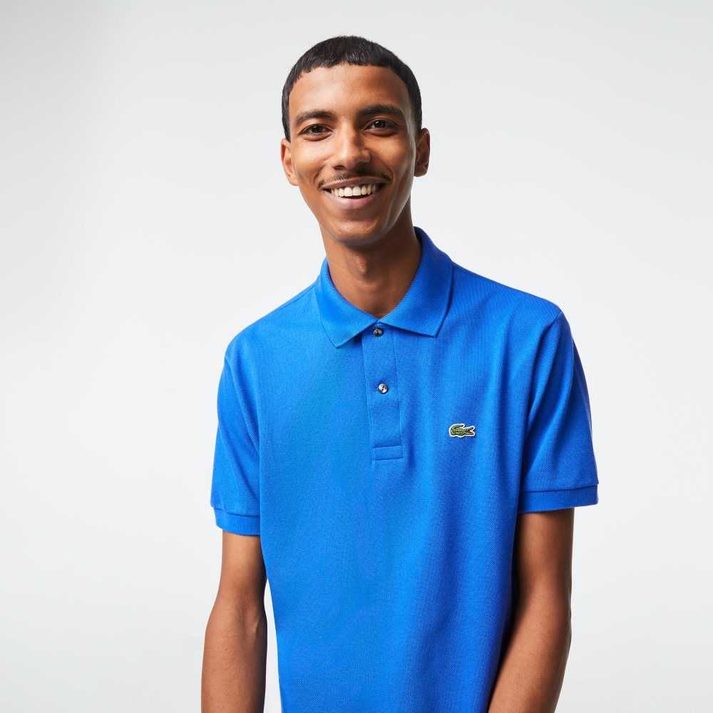 Blue Lacoste Original L.12.12 petit pique cotton Polo | BMAXFR-839