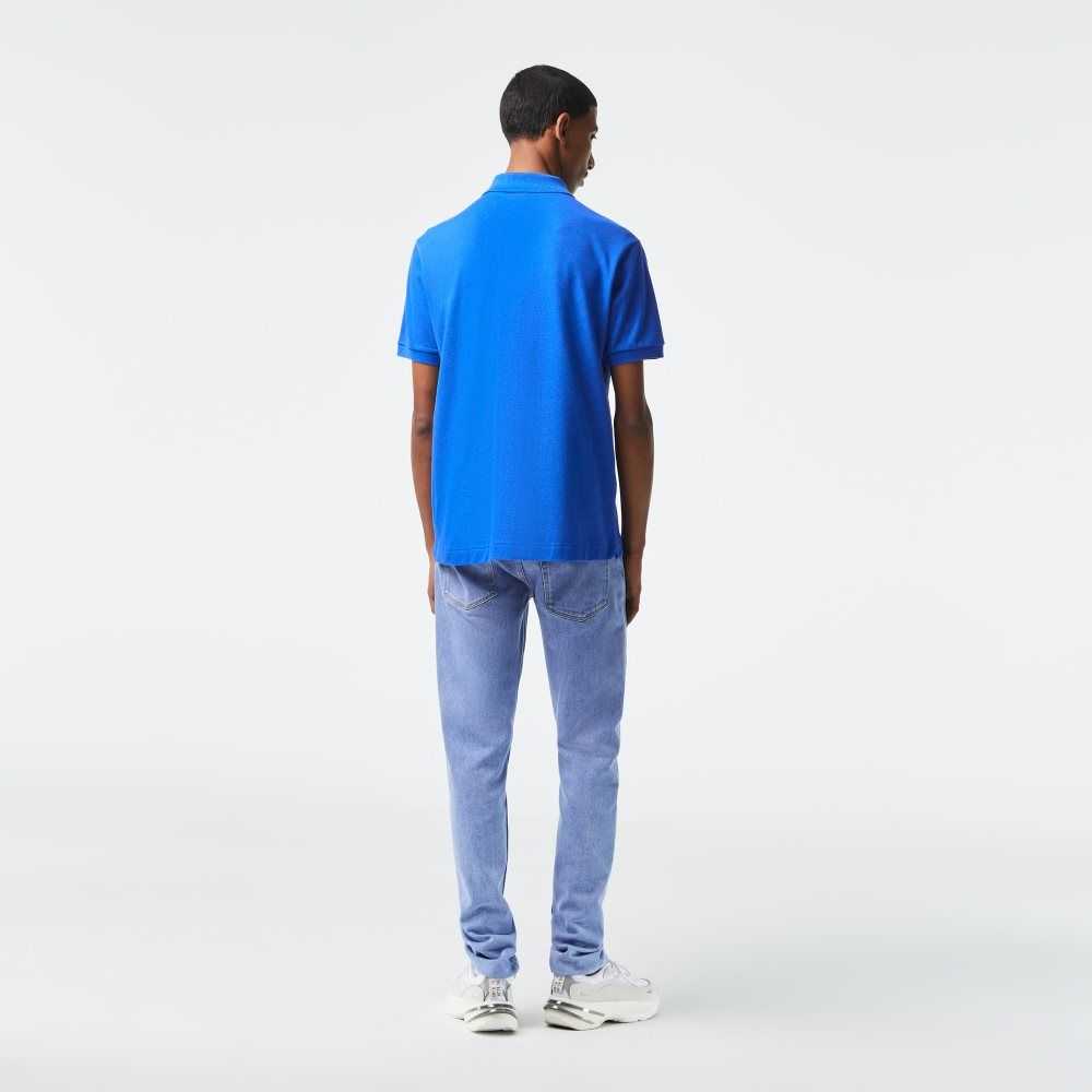 Blue Lacoste Original L.12.12 petit pique cotton Polo | BMAXFR-839