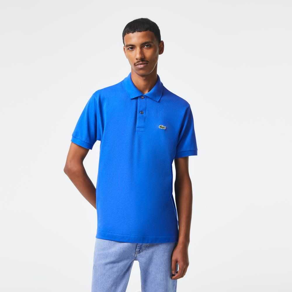 Blue Lacoste Original L.12.12 petit pique cotton Polo | BMAXFR-839