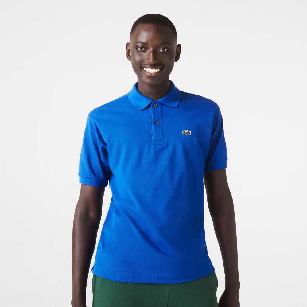 Blue Lacoste Original L.12.12 petit pique cotton Polo | GVXIPM-834