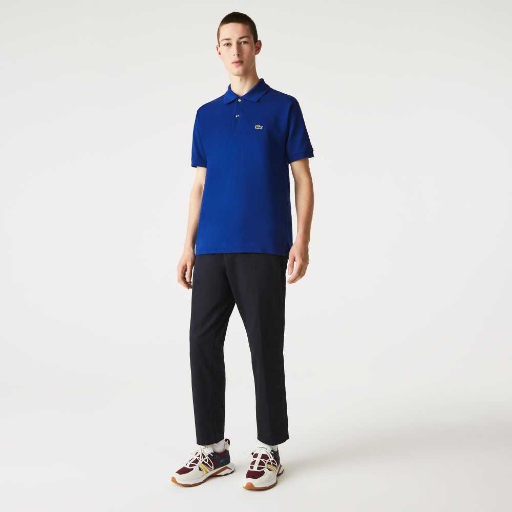 Blue Lacoste Original L.12.12 petit pique cotton Polo | ZXLATY-240