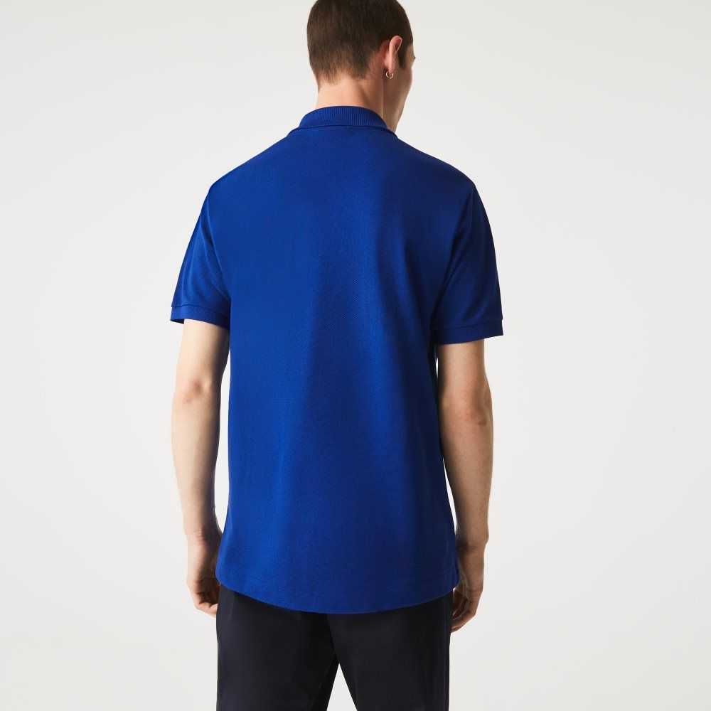 Blue Lacoste Original L.12.12 petit pique cotton Polo | ZXLATY-240