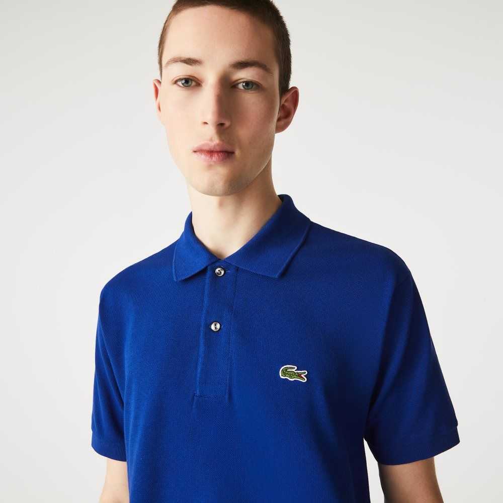 Blue Lacoste Original L.12.12 petit pique cotton Polo | ZXLATY-240