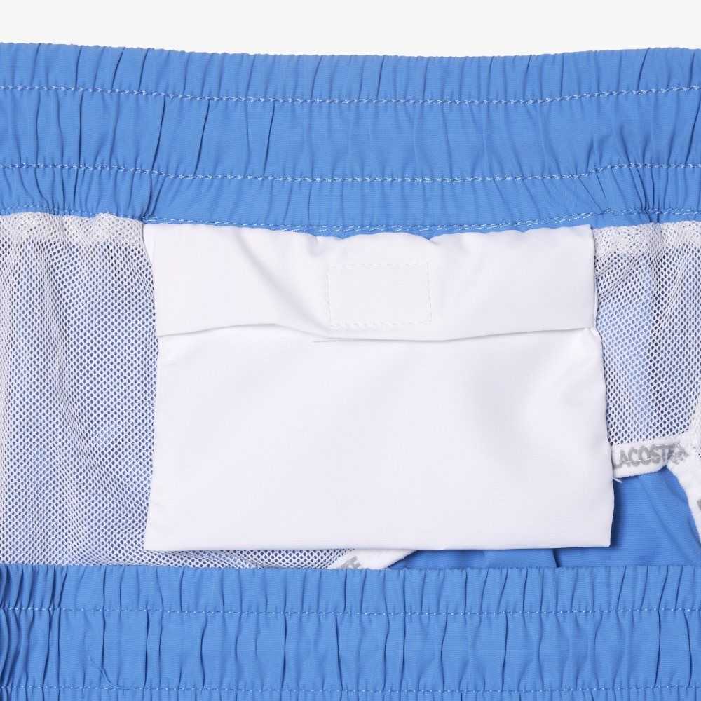 Blue Lacoste Quick-Dry Swim Trunks with Integrated Lining | LRJXQO-749