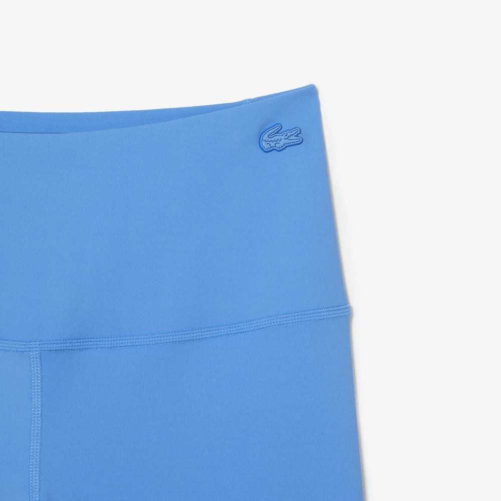 Blue Lacoste Recycled Polyester Tapered Leggings | GAPNOZ-862