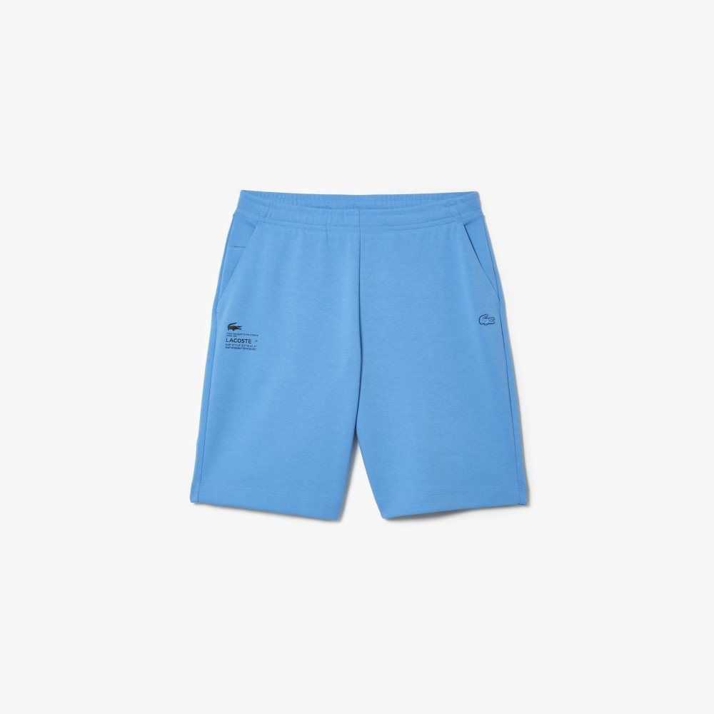 Blue Lacoste Reflective Print Shorts | PGCQZX-134