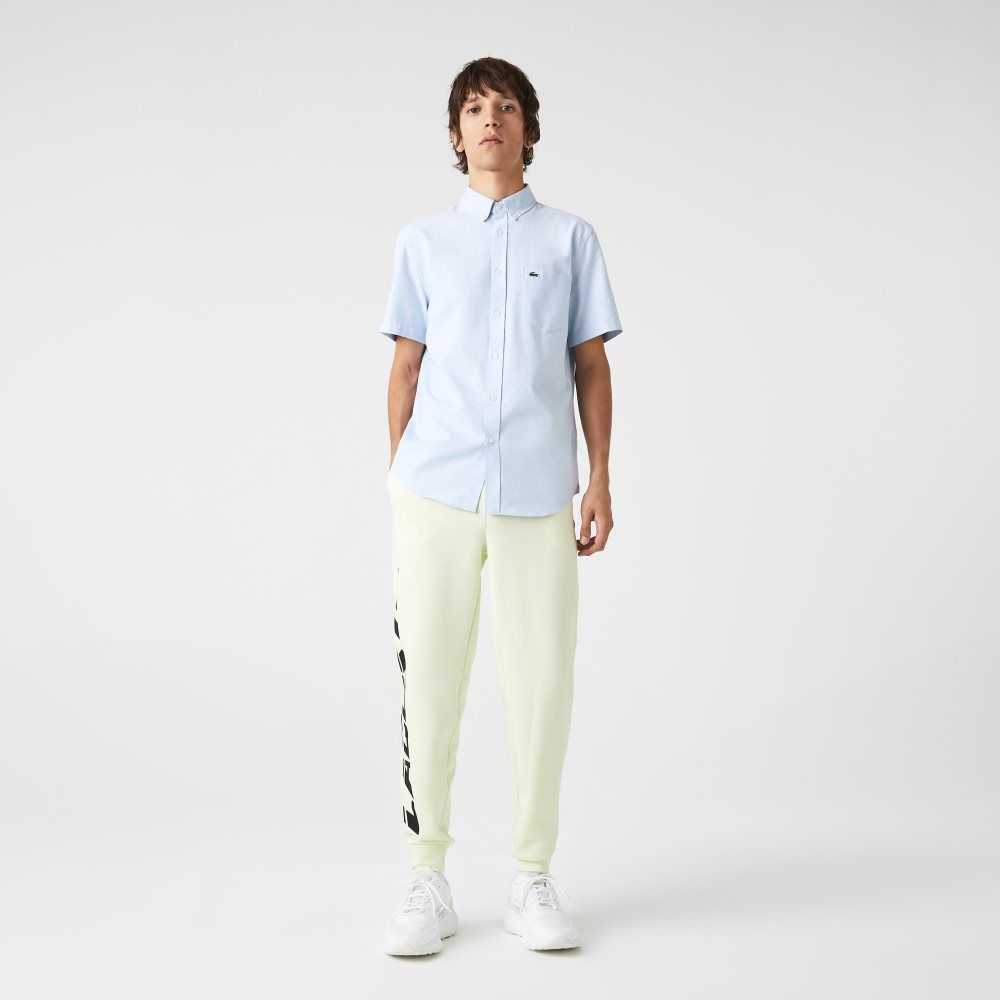 Blue Lacoste Regular Fit Cotton Shirt | SMLWIN-137