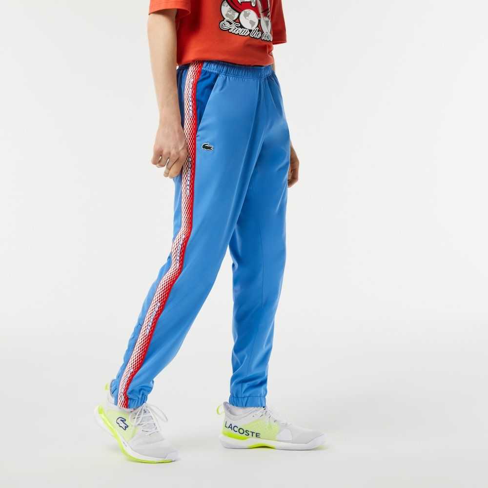 Blue Lacoste Regular Fit Track Pants | WFYXOH-534