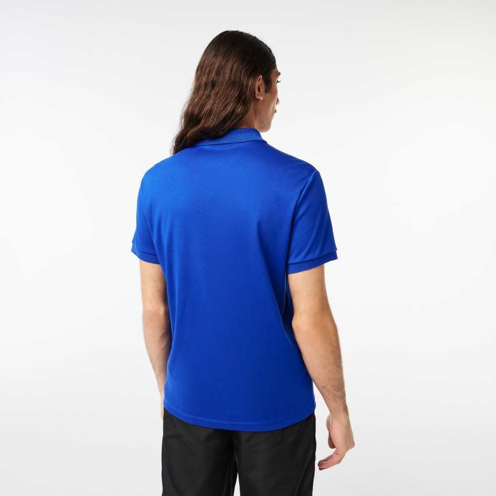 Blue Lacoste Regular Fit Ultra Soft Cotton Jersey Polo | SMDYWI-395