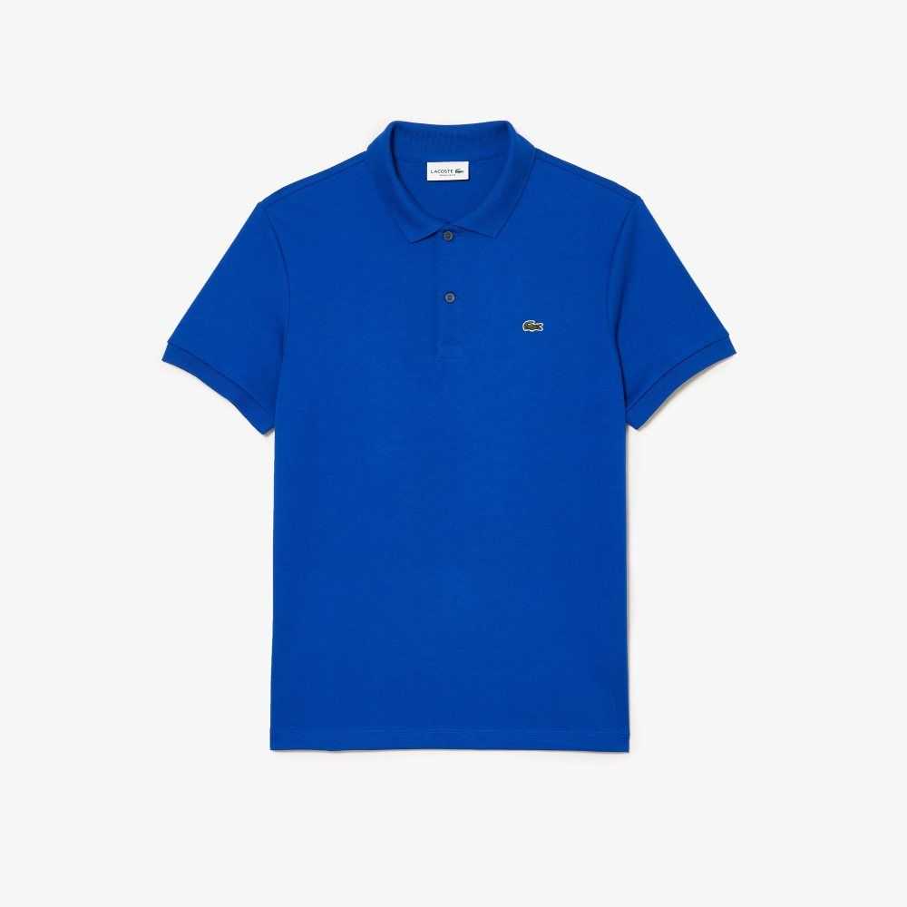 Blue Lacoste Regular Fit Ultra Soft Cotton Jersey Polo | SMDYWI-395