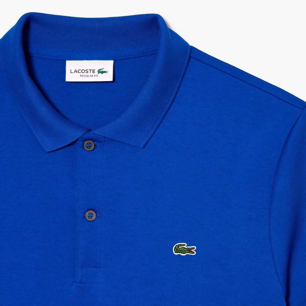 Blue Lacoste Regular Fit Ultra Soft Cotton Jersey Polo | SMDYWI-395