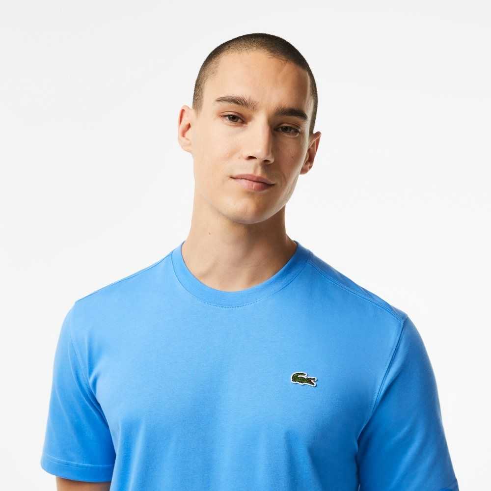 Blue Lacoste SPORT Breathable T-Shirt | AJCPSZ-652