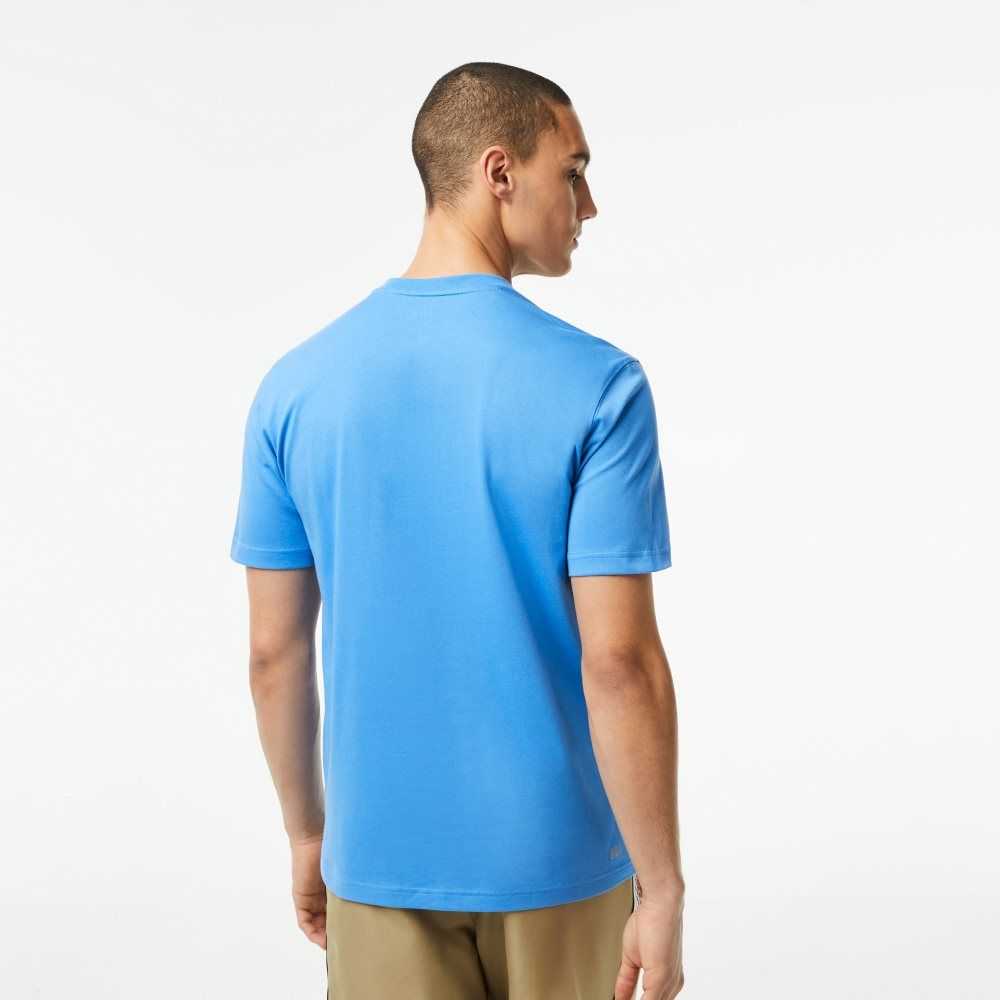 Blue Lacoste SPORT Breathable T-Shirt | AJCPSZ-652