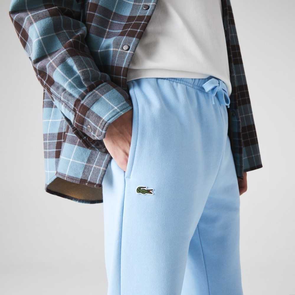 Blue Lacoste SPORT Fleece Tennis Sweatpants | OMUNLS-826