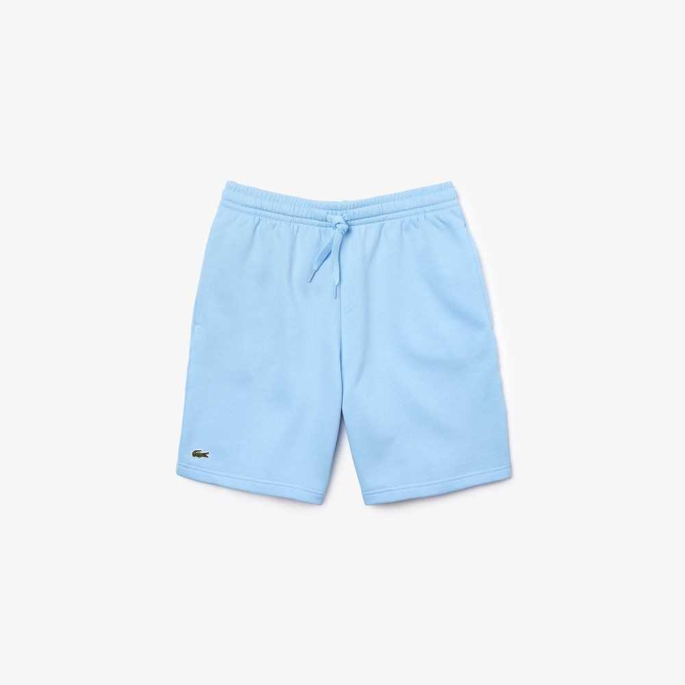 Blue Lacoste SPORT Tennis Fleece Shorts | IBZJCS-491