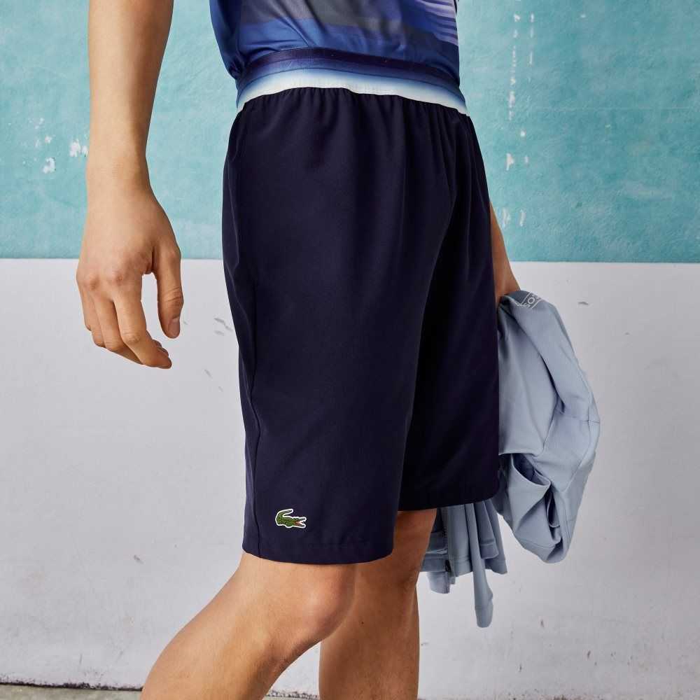 Blue Lacoste SPORT x Novak Djokovic Light Stretch Shorts | VUCGLS-907