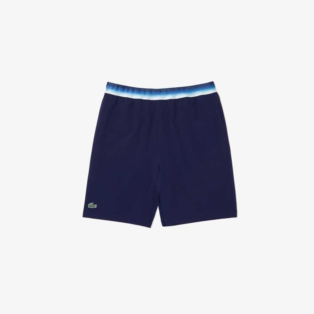 Blue Lacoste SPORT x Novak Djokovic Light Stretch Shorts | VUCGLS-907